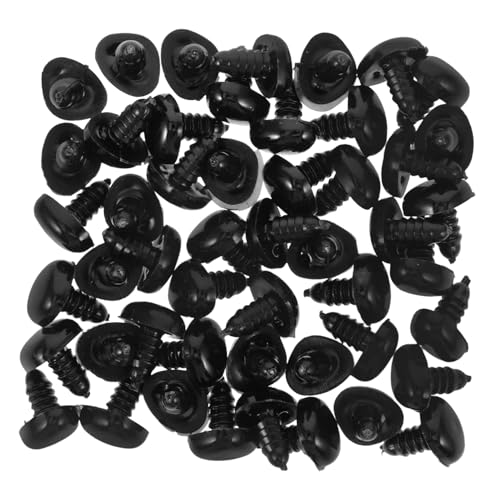 PERSELOSO 50 Stück tierische Nase Puppe Sicherheitsnase gehäkelte Puppennase Hase Bausatz Plüschtier Nase DIY Puppenzubehör Nase für Stofftiere Nase für die Puppenherstellung Plastik Black PERSELOSO 50 Stück tierische Nase Puppe Sicherheitsnase gehäkelte Puppennase Hase Bausatz Plüschtier Nase DIY Puppenzubehör Nase für Stofftiere Nase für die Puppenherstellung Plastik Black von PERSELOSO