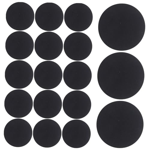 PERSELOSO 500 Stück Selbstklebende Filzkreise Schwarz Kleine Filzpads für DIY Bastelset Dekorative Patches Kleidung Vielseitige Aufkleber für Kleidung und Scrapbooking von PERSELOSO