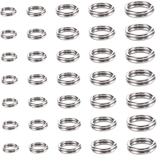 PERSELOSO 500Stücke Sprungringe Rostfreie Verbindungselemente für DIY Armbänder Halsketten und Schmuckherstellung Metallringe für Bastelarbeiten für Projekte PERSELOSO 500Stücke Sprungringe Rostfreie Verbindungselemente für DIY Armbänder Halsketten und Schmuckherstellung Metallringe für Bastelarbeiten für Projekte von PERSELOSO