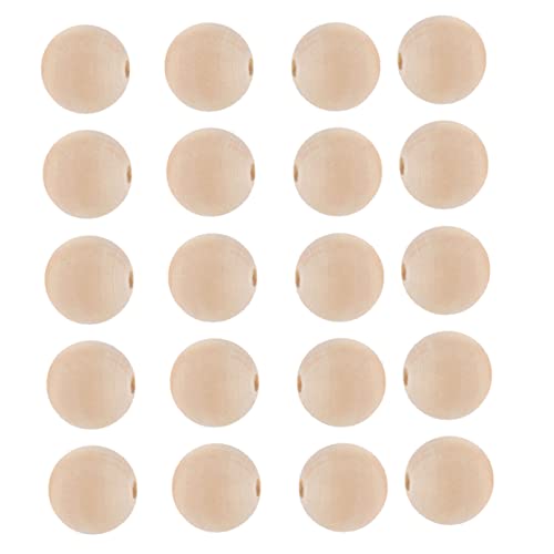 PERSELOSO 50Stücke Holz Spacer Perlen Natürliche Farbe Runde DIY Bastelperlen für Projekte für Schmuckherstellung und Dekorationen Hochwertigem Holz Stark PERSELOSO 50Stücke Holz Spacer Perlen Natürliche Farbe Runde DIY Bastelperlen für Projekte für Schmuckherstellung und Dekorationen Hochwertigem Holz Stark von PERSELOSO