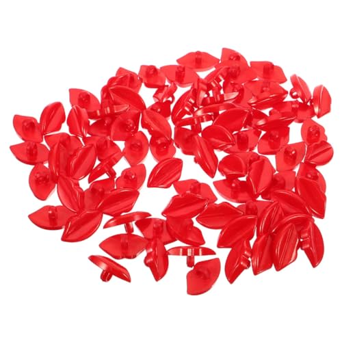 PERSELOSO 50stücke DIY Spielzeug Mund Knöpfe Für Puppen Bunte Kunststoffteile Zubehör Für Kleidung Und Bastelprojekte Kreative Munddekoration Für Puppen Und Mode von PERSELOSO