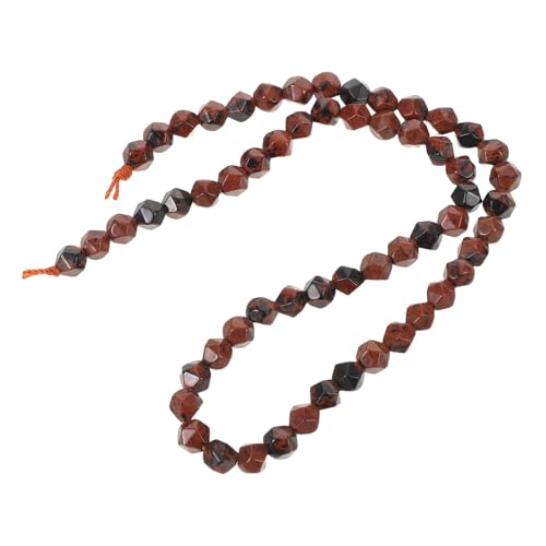 PERSELOSO 58 Stück Facettierte Natursteinperlen, 6 Mm, Lose Perlen Mit Löchern Für Selbstgemachten Schmuck, Armbänder, Schlüsselanhänger, Bastelbedarf von PERSELOSO