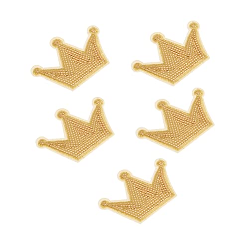 PERSELOSO 5Stücke Goldene Krone Pailletten Patches Applikationen für Kleidung und Basteln für Jeans Hüte Taschen und Projekte Nähzubehör PERSELOSO 5Stücke Goldene Krone Pailletten Patches Applikationen für Kleidung und Basteln für Jeans Hüte Taschen und Projekte Nähzubehör von PERSELOSO