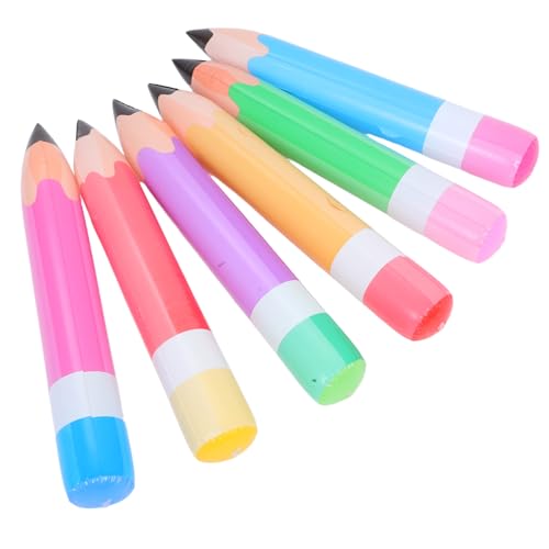 PERSELOSO 6 Stück Aufblasbare Bleistiftballons Riesige PVC Bleistift Dekoration für Schule und Abschlussfeiern Wiederverwendbare Wanddekoration für Unterricht und Partys PERSELOSO 6 Stück Aufblasbare Bleistiftballons Riesige PVC Bleistift Dekoration für Schule und Abschlussfeiern Wiederverwendbare Wanddekoration für Unterricht und Partys von PERSELOSO