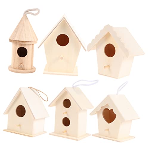PERSELOSO 6 Stück Diy Holz Vogelhaus Unfertige Bastelspielzeuge für Lernspaß für Zuhause Büro und Cafés Kreative Dekoration und Bastelprojekte PERSELOSO 6 Stück Diy Holz Vogelhaus Unfertige Bastelspielzeuge für Lernspaß für Zuhause Büro und Cafés Kreative Dekoration und Bastelprojekte von PERSELOSO