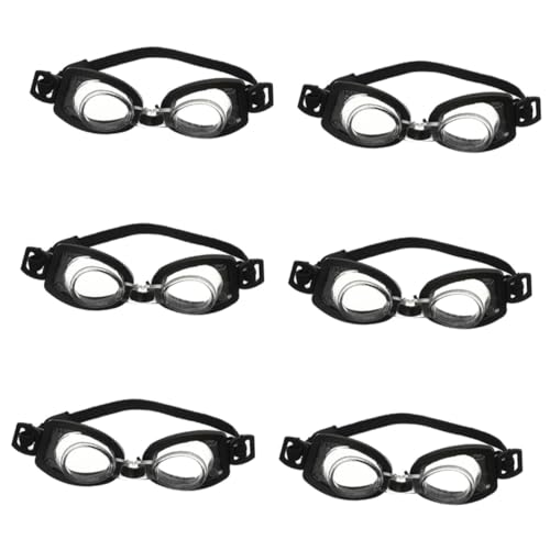 PERSELOSO 6 Stück Mini Babybrillen Schwimmbrillen Für Puppen Praktische Puppenbrillen Dekorative Puppenbrillen Miniatur Brillen Für Puppen Brillen Für Puppen Miniatur Puppenzubehör von PERSELOSO