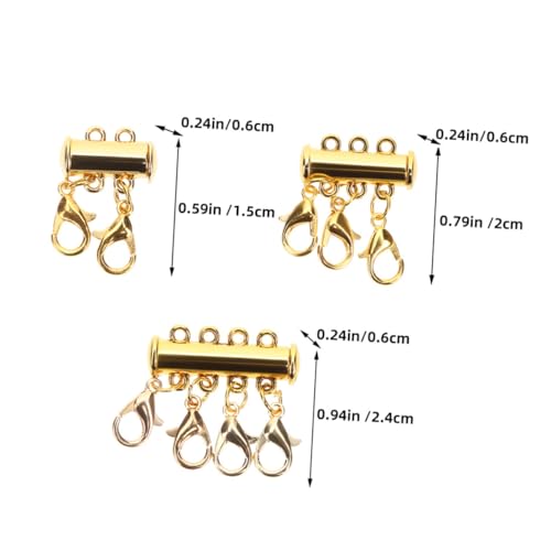 PERSELOSO 6 Stück Teiliges Magnetverschluss für Mehrere Schichten Verbindungsstücke für Damen für Armbänder und DIY Schmuckgestaltung Einfach zu Verwenden und Hautfreundlich von PERSELOSO