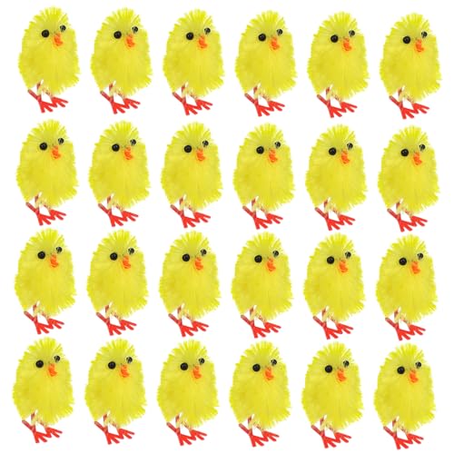 PERSELOSO 60 Stück Mini Ostern Küken Dekoration Teilig Niedliche Hühner Figuren für Desktop Wohnzimmer Büro Garten Retro Osterdeko für Partys und Feiern PERSELOSO 60 Stück Mini Ostern Küken Dekoration Teilig Niedliche Hühner Figuren für Desktop Wohnzimmer Büro Garten Retro Osterdeko für Partys und Feiern von PERSELOSO