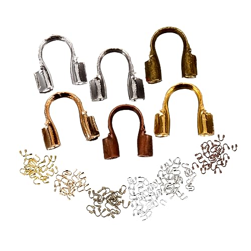 PERSELOSO 600Stücke U Förmige Drahtschutzperlen DIY Schmuckzubehör für Armbänder Halsketten Ohrringe Verschiedenen Farben Crimpperlen für Basteln und Zubehör PERSELOSO 600Stücke U Förmige Drahtschutzperlen DIY Schmuckzubehör für Armbänder Halsketten Ohrringe Verschiedenen Farben Crimpperlen für Basteln und Zubehör von PERSELOSO