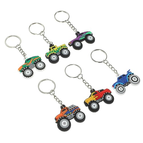 PERSELOSO 6Stücke Cartoon Auto Schlüsselanhänger für Damen und Herren Multifunktionale Schlüsselringe für Jungen für Geburtstagsfeiern und Anlässe PERSELOSO 6Stücke Cartoon Auto Schlüsselanhänger für Damen und Herren Multifunktionale Schlüsselringe für Jungen für Geburtstagsfeiern und Anlässe von PERSELOSO