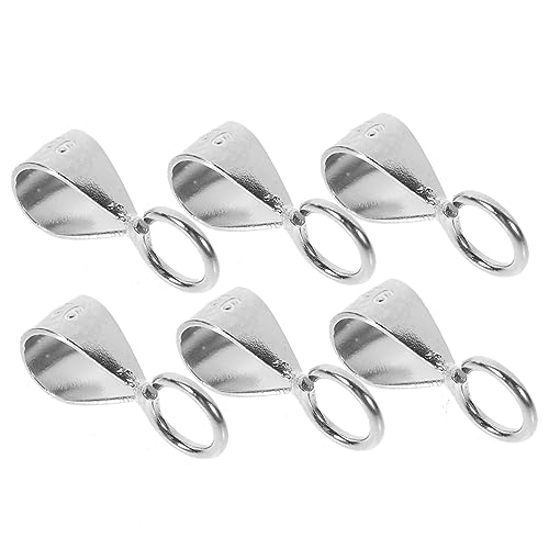 PERSELOSO 6Stücke Charm Halter Einstellbare Anhänger Verschlüsse für Halsketten Langlebige Schmuckverbindungsschnallen für DIY Schmuckherstellung und Basteln PERSELOSO 6Stücke Charm Halter Einstellbare Anhänger Verschlüsse für Halsketten Langlebige Schmuckverbindungsschnallen für DIY Schmuckherstellung und Basteln von PERSELOSO