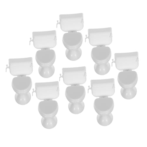 PERSELOSO 8 Stück Puppenhaus-badezimmer-accessoires Puppenhauszubehör Dollhouse Badezimmer Sitz Miniatur Klein Unser Badezimmermodell Geformt Stütze Plastik Weiß PERSELOSO 8 Stück Puppenhaus-badezimmer-accessoires Puppenhauszubehör Dollhouse Badezimmer Sitz Miniatur Klein Unser Badezimmermodell Geformt Stütze Plastik Weiß von PERSELOSO