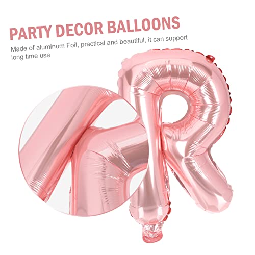 PERSELOSO 8 Stück Teiliges Ballon Dekorationsset aus Aluminiumfolie Prom Abschlussballons Roségold Kreative Zahlen und Buchstabenform Langlebig für Abschlussfeier Szenen und Party von PERSELOSO