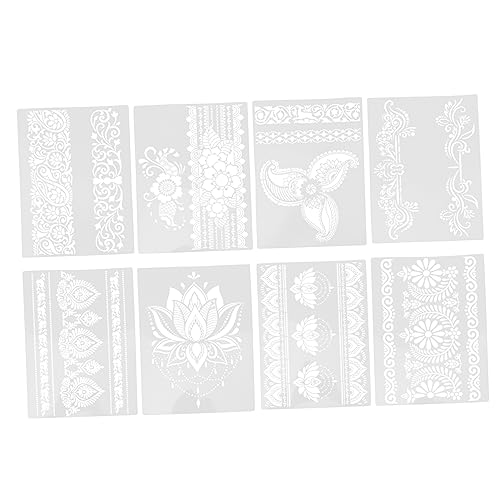 PERSELOSO 8 Stück Vintage Blumen DIY Schablonen Teiliges Pet Malvorlagen für Wandmalerei Scrapbooking und Kreative Dekoration Wiederverwendbar und Langlebig PERSELOSO 8 Stück Vintage Blumen DIY Schablonen Teiliges Pet Malvorlagen für Wandmalerei Scrapbooking und Kreative Dekoration Wiederverwendbar und Langlebig von PERSELOSO
