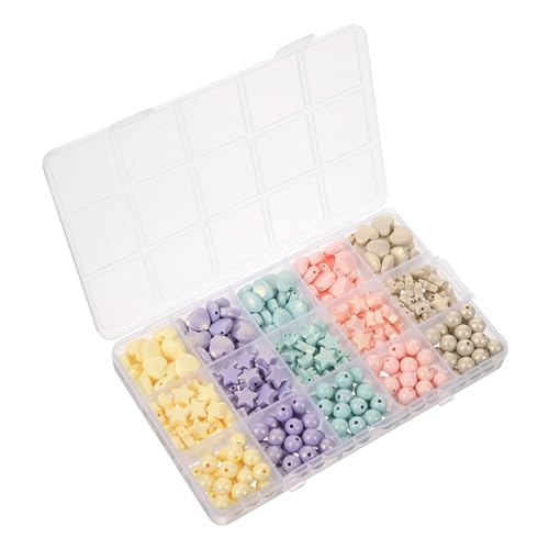 PERSELOSO Acrylperlen für DIY Schmuckherstellung Farbenfrohe Spacer Perlen für Armbänder und Bastelprojekte Glatt Langlebig und Vielseitig Einsetzbar von PERSELOSO