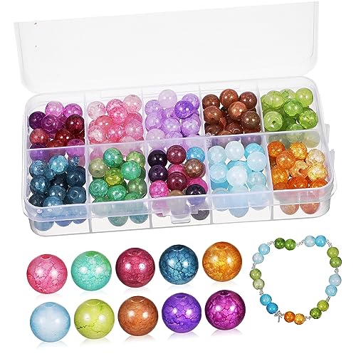 PERSELOSO Bastelperlen Knisterperlen Verschiedenen Farben Glasperlen für Schmuckherstellung DIY Halsketten und Ohrringe Aufbewahrungsbox Perfektes PERSELOSO Bastelperlen Knisterperlen Verschiedenen Farben Glasperlen für Schmuckherstellung DIY Halsketten und Ohrringe Aufbewahrungsbox Perfektes von PERSELOSO