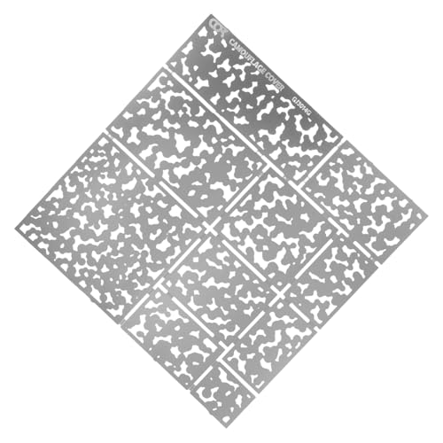 PERSELOSO Camouflage Schablone Wiederverwendbare DIY Sprühvorlage für Kreative Malprojekte und Modellbau für Kunst und Dekoration von PERSELOSO