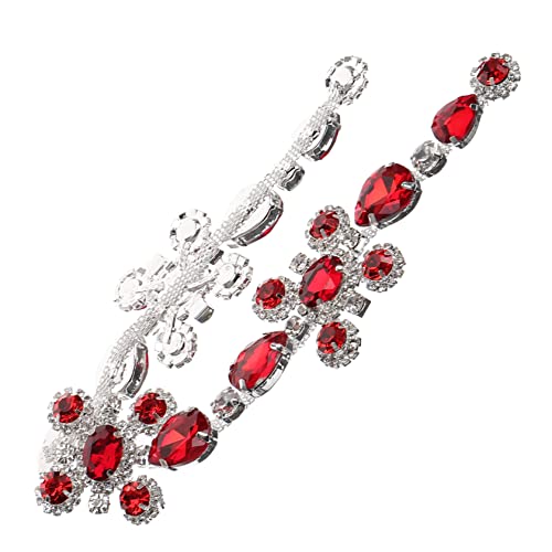 PERSELOSO DIY Hochzeit Strass Gürtel Applikation Ovaler Wasserfall für Kleider Schuhe Taschen Hochzeitsaccessoires von PERSELOSO