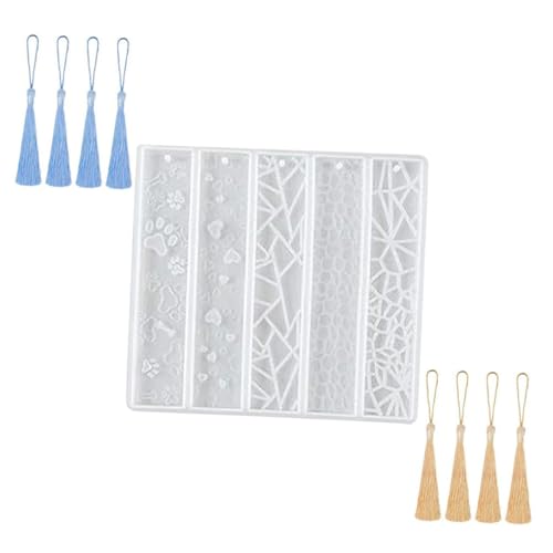 PERSELOSO DIY Silikon Lesezeichen Gießform Fach mit Elastischer Langlebiger Epoxidharzform und Dekorativen Tasseln Flexibel Abriebfest für Kreative Schmuck und Bastelprojekte PERSELOSO DIY Silikon Lesezeichen Gießform Fach mit Elastischer Langlebiger Epoxidharzform und Dekorativen Tasseln Flexibel Abriebfest für Kreative Schmuck und Bastelprojekte von PERSELOSO