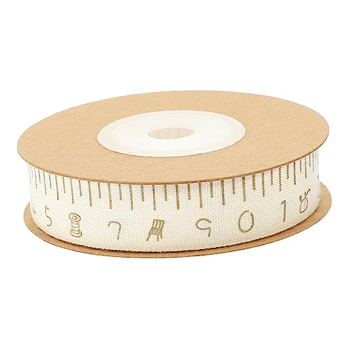 PERSELOSO Dekorativer Baumwollband mit Maßstab DIY Geschenkverpackungsband für Blumen und Bastelprojekte von PERSELOSO