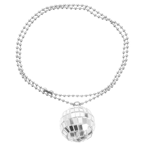 PERSELOSO Disco Ball Halskette für Damen Design Hautfreundliches Material für Partys für Freunde und Familie von PERSELOSO
