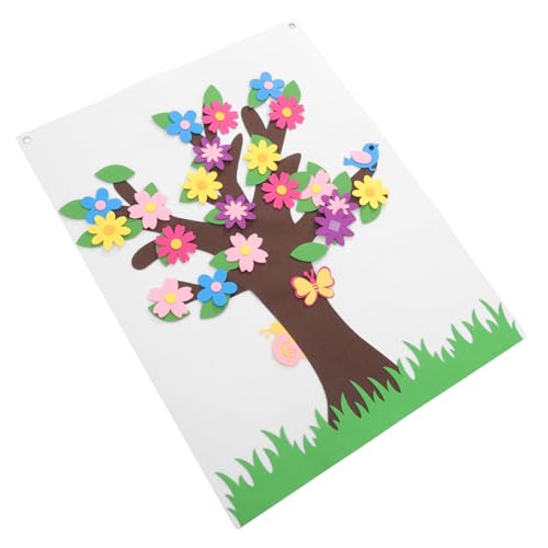 PERSELOSO Diy Filzboard Set mit Blumen und Bäumen Pädagogisches Storytelling für Vorschule Interaktives Bastelset für Kinderzimmer Kindergarten Sensorisches Lernspiel PERSELOSO Diy Filzboard Set mit Blumen und Bäumen Pädagogisches Storytelling für Vorschule Interaktives Bastelset für Kinderzimmer Kindergarten Sensorisches Lernspiel von PERSELOSO