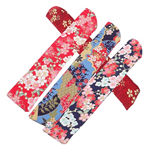 PERSELOSO Faltbare Handfächer Tasche 4 Stück Vintage Handfächeretuis Für Damen Rot Schwarz Dunkelrot Bunt Leicht Langlebig Stilvoll Für Hochzeiten Partys Reisen von PERSELOSO