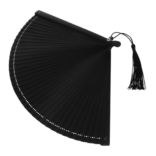 PERSELOSO Faltbarer Handfächer aus mit Einzigartigem Retro Design Tasche und Fransiger Verzierung für Tanzaufführungen Dekoratives Accessoire PERSELOSO Faltbarer Handfächer aus mit Einzigartigem Retro Design Tasche und Fransiger Verzierung für Tanzaufführungen Dekoratives Accessoire von PERSELOSO
