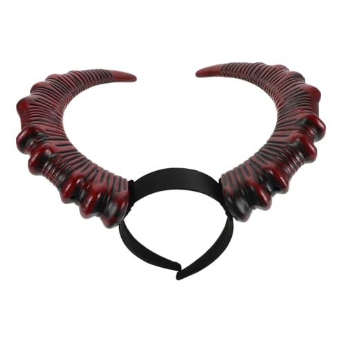 PERSELOSO Halloween Hörner Stirnband Rote Teufelshörner Gothic Kopfband für Party Kostüm Cosplay Zubehör Damen Herren Festliche Verkleidung PERSELOSO Halloween Hörner Stirnband Rote Teufelshörner Gothic Kopfband für Party Kostüm Cosplay Zubehör Damen Herren Festliche Verkleidung von PERSELOSO