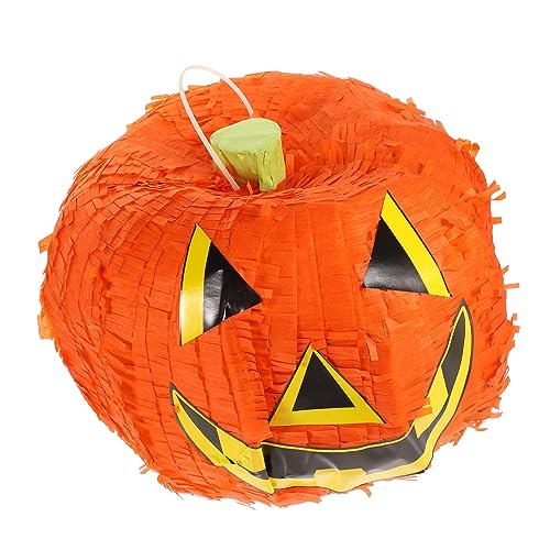 PERSELOSO Halloween Kürbis Pinata Dekoration Füllbare Kinderparty aus Sicherem Papiermaterial Einzigartiges Design für Festliche Anlässe Einfach zu Befüllen für Jede Halloween Feier von PERSELOSO