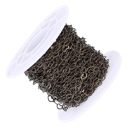 PERSELOSO Handgefertigte Herz Gliederkette Kupfer DIY Schmuckzubehör für Halsketten Armbänder Vielseitig Valentinstag PERSELOSO Handgefertigte Herz Gliederkette Kupfer DIY Schmuckzubehör für Halsketten Armbänder Vielseitig Valentinstag von PERSELOSO