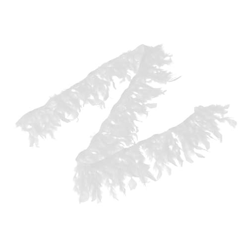 PERSELOSO Handgemachter Fransenbesatz Weißen Federn für Bastelarbeiten und Dekoration Yards für Hochzeiten Verpackungen Schmuckherstellung und Mehr von PERSELOSO