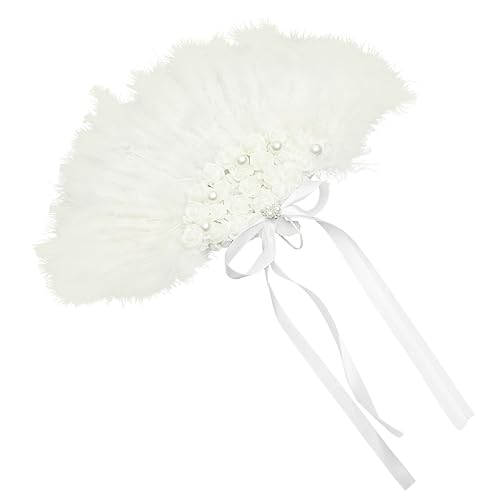 PERSELOSO Hochzeitsfächer mit Federn Eleganter Brautfächer für Unvergessliche Hochzeitsmomente Tragbar und für Hochzeiten Partys und Fotoshootings PERSELOSO Hochzeitsfächer mit Federn Eleganter Brautfächer für Unvergessliche Hochzeitsmomente Tragbar und für Hochzeiten Partys und Fotoshootings von PERSELOSO