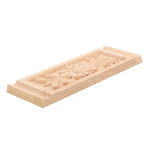 PERSELOSO Holzapplikation Möbel Dekoration Geschnitzt Vintage Onlay Applique für Schrank Tür Kreative Holzornamente Handgefertigt Glatte Oberfläche Leichte Montage von PERSELOSO