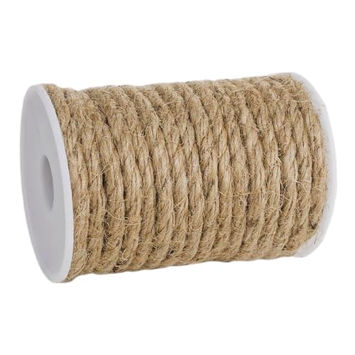 PERSELOSO Jute Seil Robustes Natur Juteseil für Bastelarbeiten Gartenprojekte Katzenkratzbäume und Heimdekoration Strapazierfähige Juteschnur für Kreative Anwendungen PERSELOSO Jute Seil Robustes Natur Juteseil für Bastelarbeiten Gartenprojekte Katzenkratzbäume und Heimdekoration Strapazierfähige Juteschnur für Kreative Anwendungen von PERSELOSO