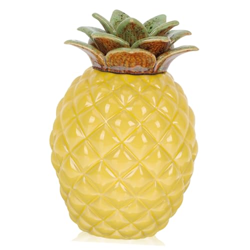 PERSELOSO Keramik Tee Dose Ananas Form Luftdichter Teebehälter Mit Deckel Für Losen Tee Vorratsdose Küchenaufbewahrung Geschenkidee Für Zuhause Und Büro PERSELOSO Keramik Tee Dose Ananas Form Luftdichter Teebehälter Mit Deckel Für Losen Tee Vorratsdose Küchenaufbewahrung Geschenkidee Für Zuhause Und Büro von PERSELOSO