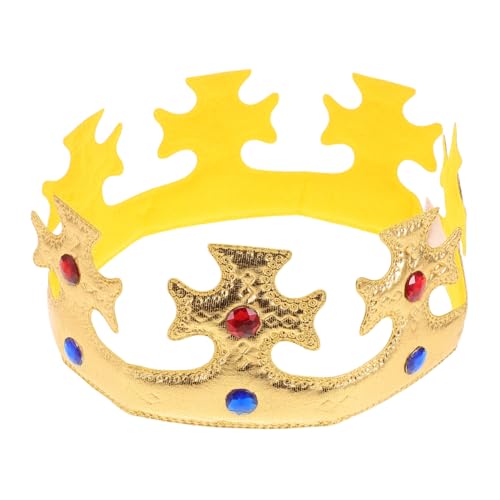PERSELOSO Königliche Krone Kostüm Haarband für Cosplay Halloween und Festliche Feiern Luxuriöses Design Vielseitig Einsetzbar Bequem zu Tragen für Mottopartys und Auftritte von PERSELOSO
