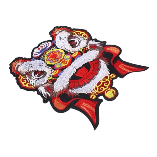 PERSELOSO Löwe Stickerei Applikation Patch für DIY Kleidung Reparieren von Shirts Jeans Rucksäcken Langlebig Hautfreundlich für Gestaltungen und Dekoration von PERSELOSO