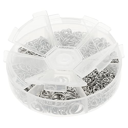PERSELOSO Metallische Silbersprungringe Offene Sprungringe für Schmuckherstellung Langlebige DIY Schmuckzubehör für Halsketten Armbänder Schlüsselanhänger und Mehr von PERSELOSO
