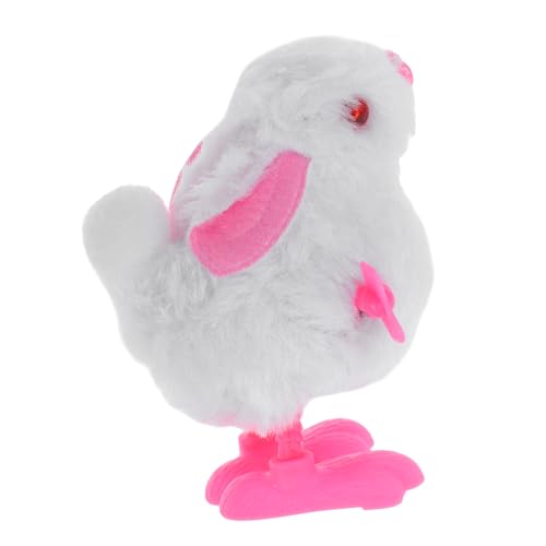 PERSELOSO Plüsch Hase Aufziehspielzeug für Realistisches Weiches Kaninchen für Ostern Springendes für Kleinkinder und Mädchen Füllung für Osternest von PERSELOSO