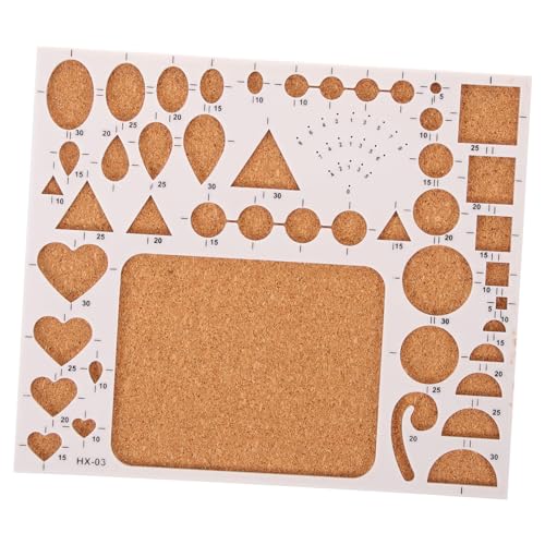 PERSELOSO Quilling Tool Ergonomisches Design Präzises Kork Template für DIY Papierquilling Wiederverwendbar und Tragbar für Kreative Bastelarbeiten von PERSELOSO