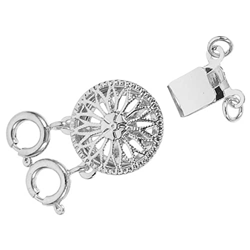 PERSELOSO Schichtverschluss Schmuckanschluss Hautfreundlichem Material Langlebiger Halskettenabscheider für Armbänder und Silberfarbene Schmuckzubehör PERSELOSO Schichtverschluss Schmuckanschluss Hautfreundlichem Material Langlebiger Halskettenabscheider für Armbänder und Silberfarbene Schmuckzubehör von PERSELOSO