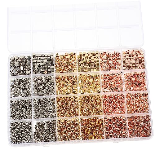 PERSELOSO Teiliges Bunte Spacer Perlen DIY Basteln für und Armbänder Lose Schmuckdekorperlen für Kreative Projekte Geeignet für Verschiedene Anlässe und Dekorationen von PERSELOSO