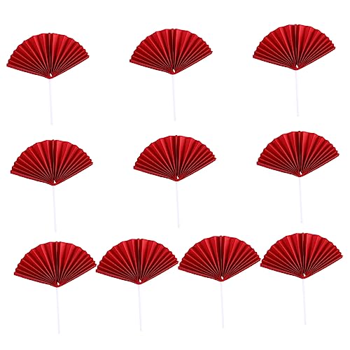 PERSELOSO Teiliges Geburtstagstorte Deko Fächer Cake Toppers Rot Kreative Tortendeko für Unvergessliche Feiern Leicht und Tragbar für und Außenevents PERSELOSO Teiliges Geburtstagstorte Deko Fächer Cake Toppers Rot Kreative Tortendeko für Unvergessliche Feiern Leicht und Tragbar für und Außenevents von PERSELOSO