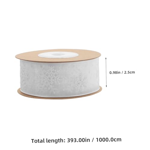 PERSELOSO Transparente Schneeflocken Geschenkband Breit Weihnachtliches Deko Band für Geschenkverpackung Haarschmuck DIY Projekte Weich und Langlebig Vielseitig für Geburtstage Hochzeiten PERSELOSO Transparente Schneeflocken Geschenkband Breit Weihnachtliches Deko Band für Geschenkverpackung Haarschmuck DIY Projekte Weich und Langlebig Vielseitig für Geburtstage Hochzeiten von PERSELOSO