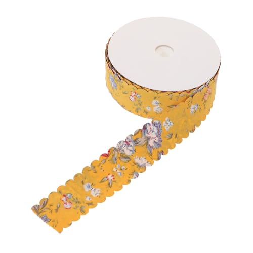 PERSELOSO Vintage Floral Wellenrandband Frühlingsblumen Ribbon mit Detailliertem Design für Diy Haarbänder Hüte und Accessoires Yards PERSELOSO Vintage Floral Wellenrandband Frühlingsblumen Ribbon mit Detailliertem Design für Diy Haarbänder Hüte und Accessoires Yards von PERSELOSO