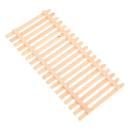 PERSELOSO Zaun Dekorativer Lattenzaun Mikro Landschaftsdekor Puppenhaus Miniaturgeländer Mini Holzzaun Miniaturzaunmodell Miniatur Gartendekoration Modellzaun Beige Birke PERSELOSO Zaun Dekorativer Lattenzaun Mikro Landschaftsdekor Puppenhaus Miniaturgeländer Mini Holzzaun Miniaturzaunmodell Miniatur Gartendekoration Modellzaun Beige Birke von PERSELOSO