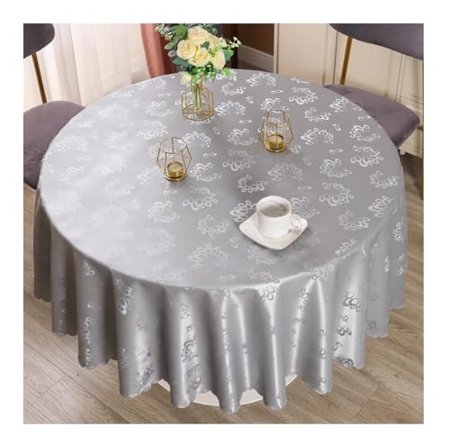 PETBNA Tischdecke, rechteckig, schmutzabweisend, aus PVC, wasserdicht, für Esstisch, Teetisch und Couchtisch, grau, 140 x 200 cm von PETBNA