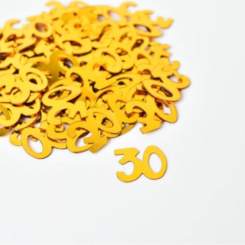 Konfetti 30. Geburtstag Deko Gold - 15g Tischdeko für Mann und Frau, Streudeko und Konfettikanone für 30 Jahre Feier Konfetti 30. Geburtstag Deko Gold - 15g Tischdeko für Mann und Frau, Streudeko und Konfettikanone für 30 Jahre Feier von PETERMALLON