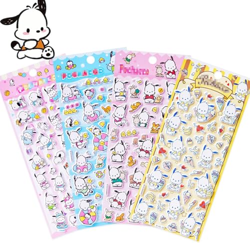 Sticker Kinder 3D, Cartoon Aufkleber Mädchen 4 Bilder Stickerset Stiker Lieblich Stickers für Wasserflaschen, Laptops, Mobiltelefone, Sammelalben Sticker Kinder 3D, Cartoon Aufkleber Mädchen 4 Bilder Stickerset Stiker Lieblich Stickers für Wasserflaschen, Laptops, Mobiltelefone, Sammelalben von PETLAR